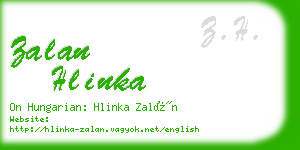 zalan hlinka business card